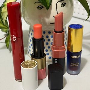 Luxury Lipstick Bundle Hermes, Armani, Bobbi Brown, Violette FR